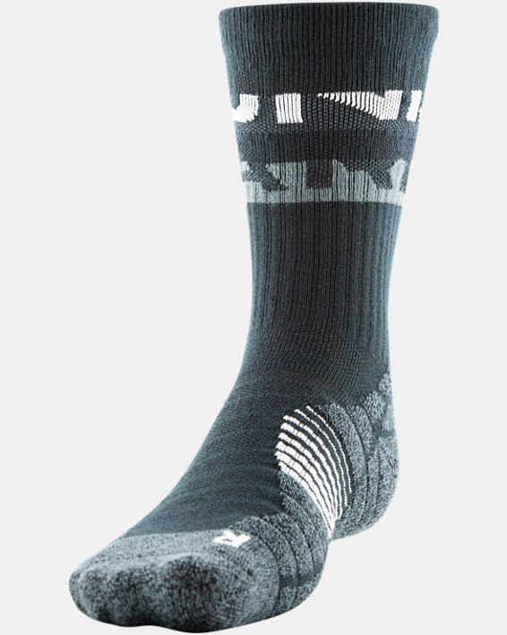 Men's UA Elevated 3-Pack Crew Socks, Black, pdpMainDesktop image number 8